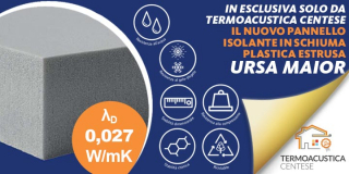 Il nuovo eccezionale pannello isolante URSA MAIOR in schiuma plastica estrusa con lambda termico 0,027